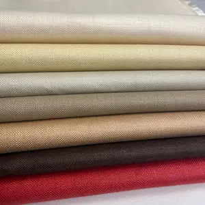100% Italian Linen Canvas Fabric by the Yard | 8oz Laminated Back 60” Upholstery Material