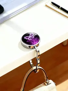 Table Hook, 1 Count Portable Folding Handbag Hanger, Table Bag Holder, Home Organizer for Home Office
