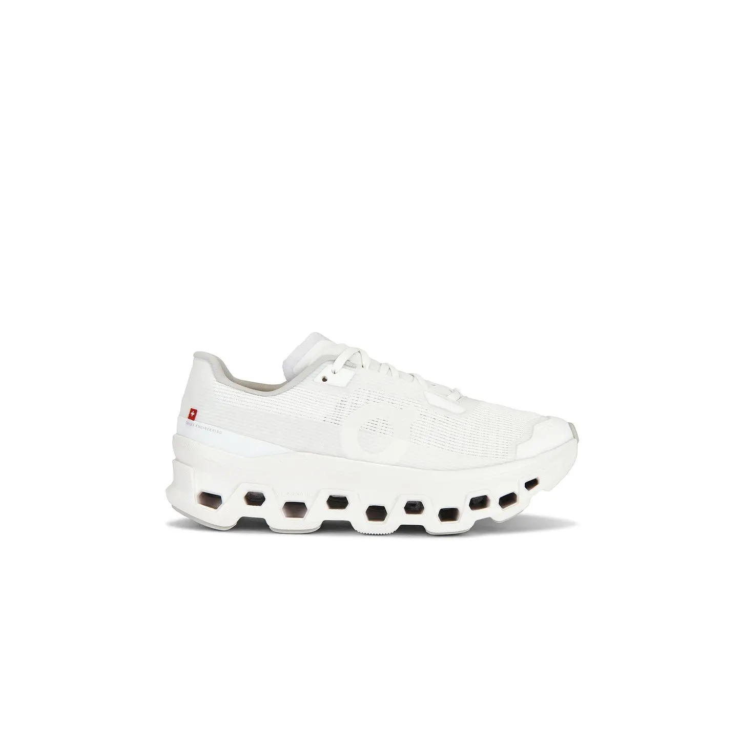 On Cloudmonster Void New Edition Sneaker in White On Cloudmonster Void New Edition Sneaker in White