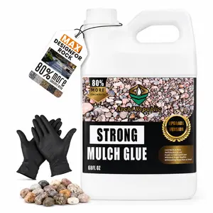 Archi Republic Heavy-Duty Mulch Glue Concentrate, Landscape Stone Glue for Mulch, Gravel, Rocks, Garden Pathways and Outdoor Landscape Projects