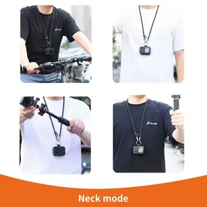 Vrig Welug Ac-54 Neck Strap for Dji Action 5 Pro/4/3, Multi-Functional Lanyard for Nano, Osmo Action, Insta360 One Rs 2.0, Anti-Loss Hand Strap