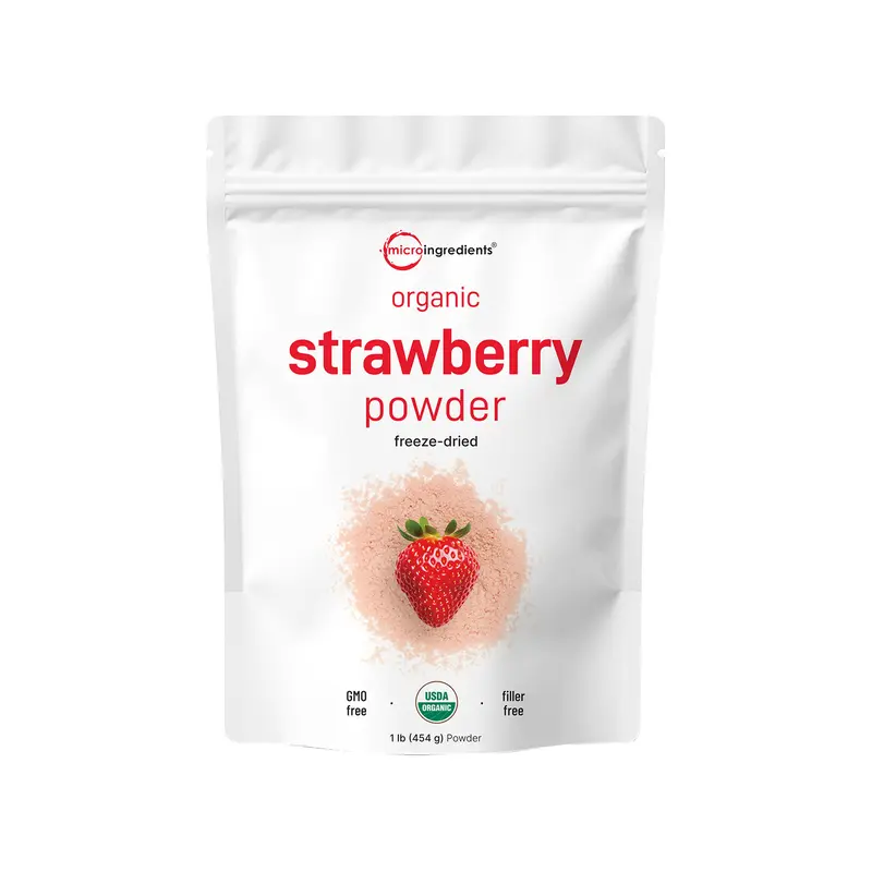 Micro Ingredients Organic Freeze-Dried Strawberry Powder 1 lb