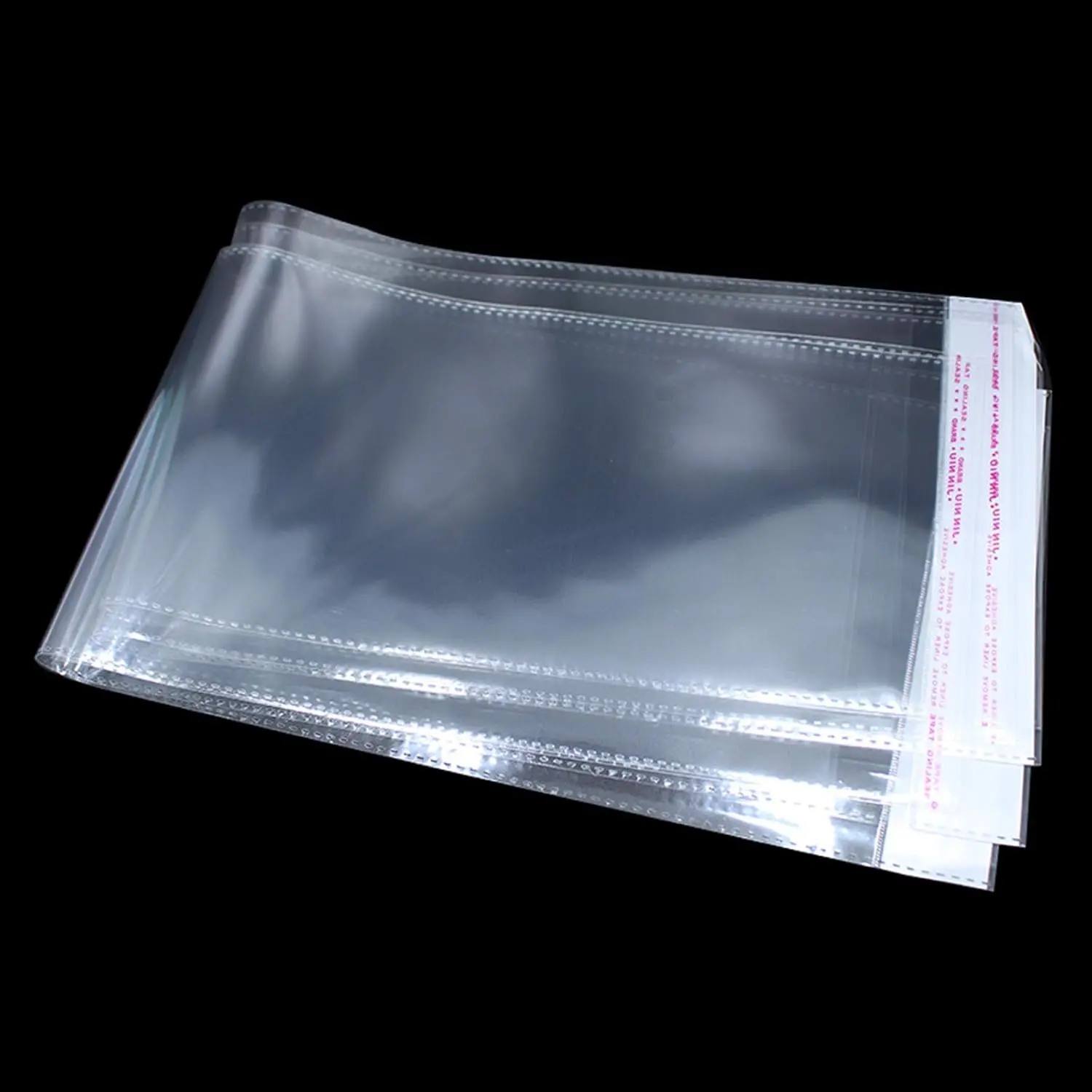 100-Pack Clear Self-Adhesive Hair Packaging Bags, 4.13x21.6 in with Hang Hole, for Wig Storage & Beauty Hair Extensions Accessories, Office Stationery & Gifts Wrapping Supplies