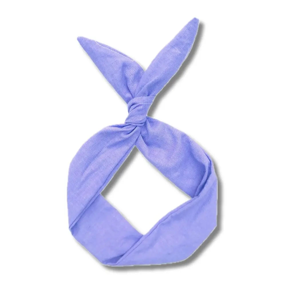 Lavender Linen Wire Headband