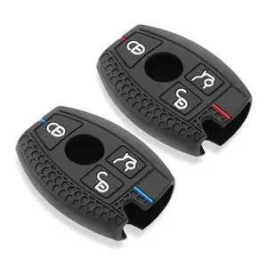 Silicone Car Samrt Key Fob Case Cover Car Key Accessory For Mercedes Benz A B C E S G Class W204 W205 W212 W213 W176 W177 GLC CLA AMG Accessories