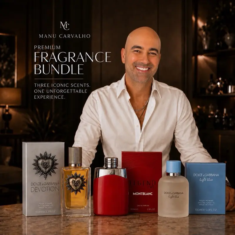 Mega Bundle Dolce & Gabbana Devotion Man EDP + Light Blue Men EDT + Legend Red EDT Spray 100 ML