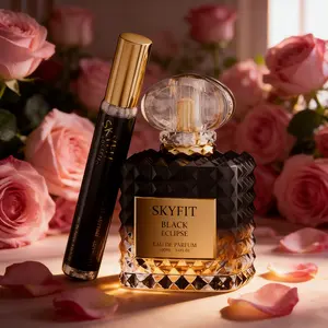 BUY 1 GET 10ML MINI FREE | Skyfit Black Eclipse Women’s Romantic Date Perfume 100ml – Bold Vanilla Coffee Gourmand, Irresistible Evening Scent, Long-Lasting Heartthrob Vibes