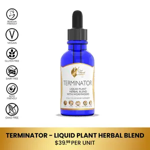 Coco March N.M.D Terminator Liquid Plant Herbal Blend, Digestive Health Support Supplement for Adults - 59 Servings per Bottle Healthcare Edible