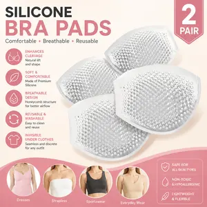 Breathable & Reusable Silicone Push-Up Pads – Enhance Your Shape & Comfort, 2 Pair Breathable & Reusable Silicone Push-Up Pads – Enhance Your Shape & Comfort, 2 Pair