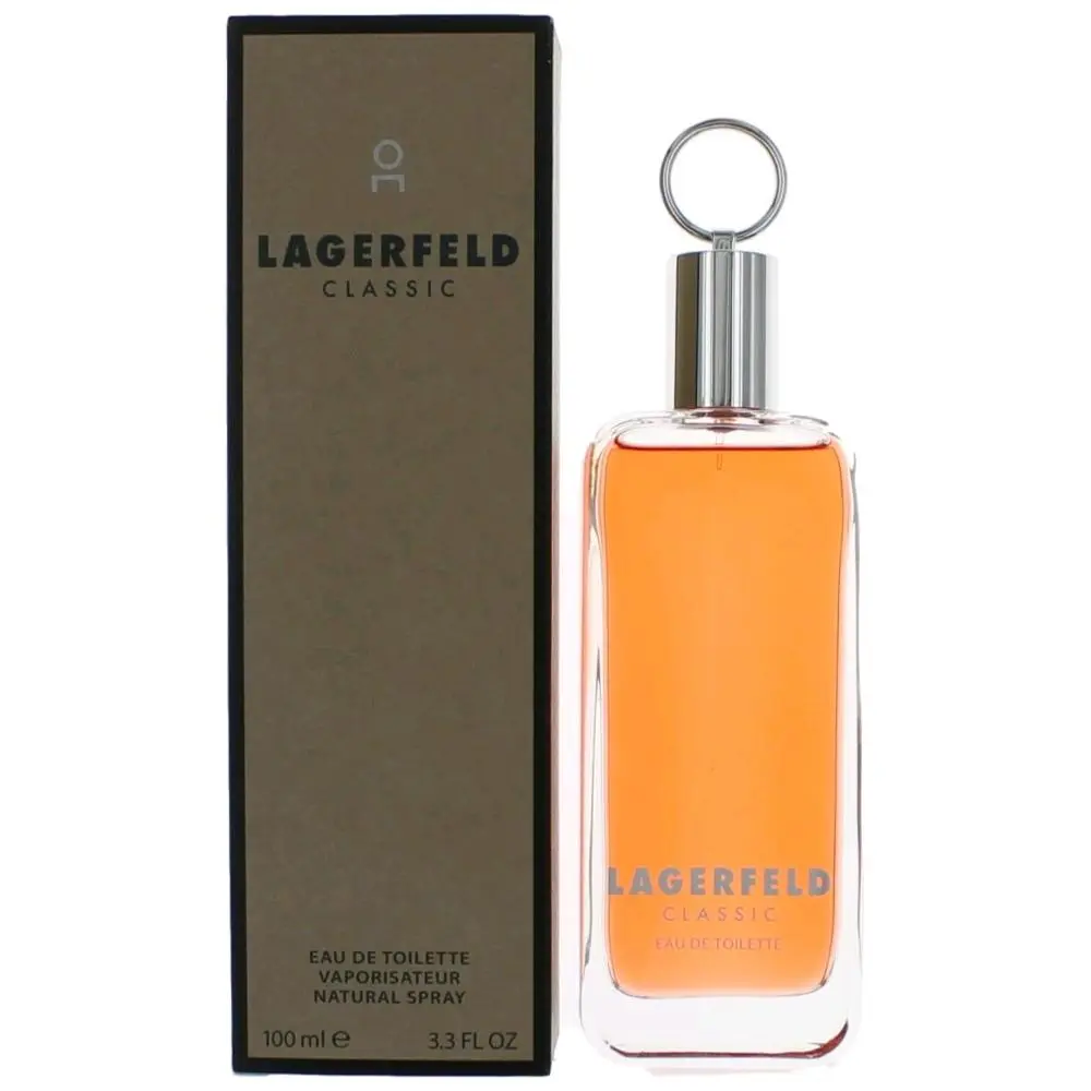 Karl Lagerfeld Classic Men's Fragrance, 3.3 oz (100ml) EDT Natural Spray, Single Bottle