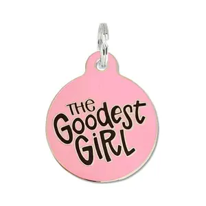 Modern Customized Engraved QR Code Dog ID Tag - Pet Identification Accessory with Easy Activation for Canine Everyday Safety