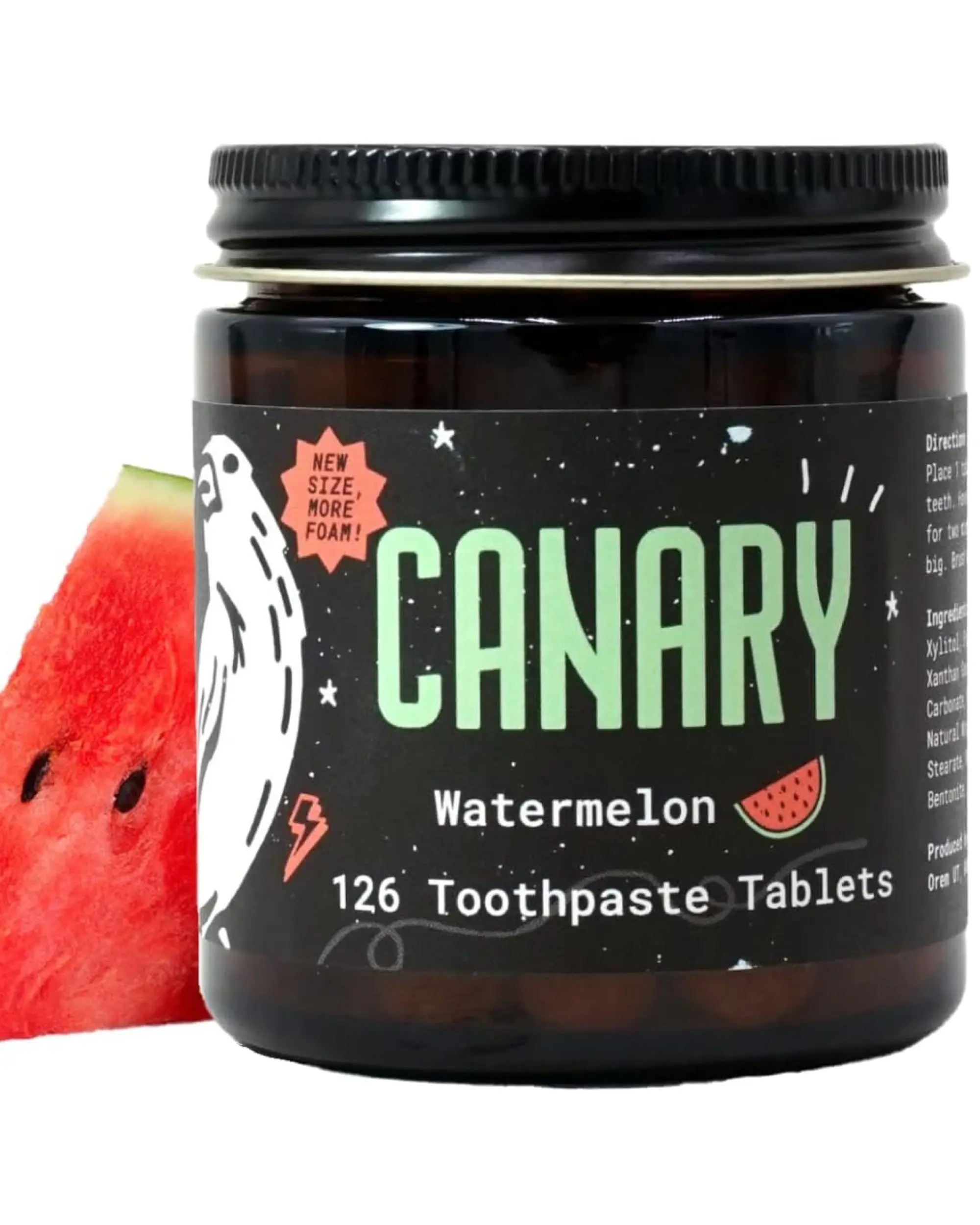 Canary Watermelon Toothpaste Tablets - Oral Hygiene Product with Gentle Formula for Oral Care