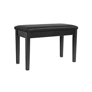 SONGMICS Duet Piano Bench with Padded Cushion and Storage Compartment, Piano Chair Seat
