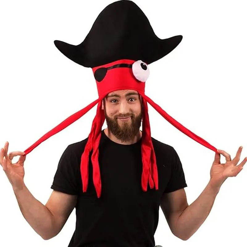 Funny Octopus Hat for Halloween, Couples Kids Adult Photo Props, Japanese Style Birthday Creative Headgear, Trendy Instagram Accessory, Themed Headwear, Party Accessory, Party Supply