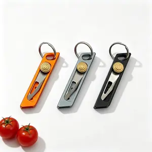 Mini Box Cutter Keychain | Hidden Blade Safety Pocket Utility Knife | 7.3cm Portable Letter Opener for Parcel Opening DIY Craft Cutting|Easy to Carry Outdoors