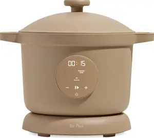 Our Place Dream Cooker | 6 Qt Ceramic Nonstick Multicooker & Pressure Cooker with Touchscreen Controls & Auto Steam Release | 4 Modes: Pressure Cook, Sauté/Sear, Slow Cook & Warm