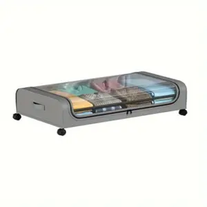 Canada National Day Bed Under Storage Box, Transparent Visible Storage Container, Home Organizer, Push Back Under Bed, Essential Household Item