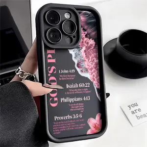 God's Plan Bible Verse iPhone cases Case Compatible with For iPhone 17 Pro Max 16 16e 15 14 Plus 13 12 Mini 11 Air X XS Pattern TPU Lens Protection Durable Soft Cover Gift 2D printing