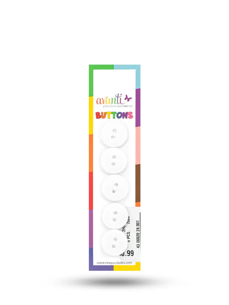 Sewing Buttons – 23L (13.0mm / 0.51 inches) with 2 Holes – Perfect for Heavy Coats, Tailored Jackets & Handbags,12-Pack