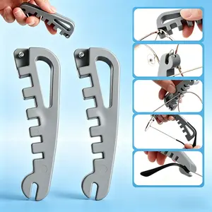 DIY Glasses Repair Tool Set 2PC | Frame Bender & Curvature Adjuster, Portable Adjusting Tool for Temple Arms & Nose Pads