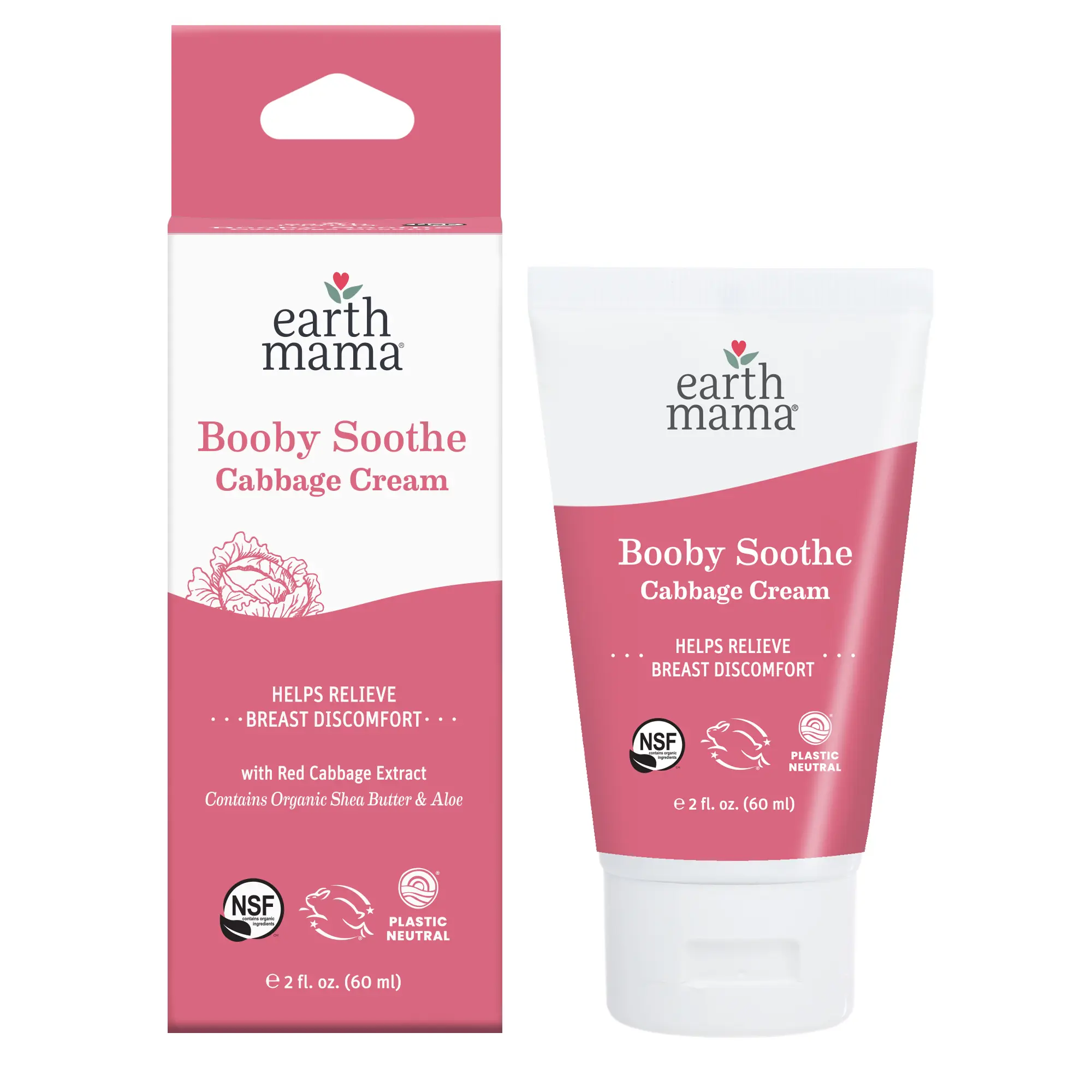 Earth Mama Booby Soothe Cabbage Cream – Soothing Breast Cream for Breastfeeding & Weaning Support – Lactation Essential