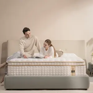 ZYLUMI 12 Inch Queen Mattress, Hybrid Medium Firm Feel, Targeted Lumbar Support & Pressure Relief, Gel Infused Memory Foam, CertiPUR-US Certified, Bed in a Box