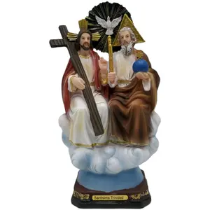 Santisima Trinidad 12" inches Tall Santo Estatua St Holy Trinity Father Son and da Holy Spirit Brand New  Dove Jesus Religious Decor