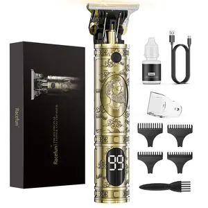 Professional Hair Clipper Set Cordless Trimmers with LCD Display Electric Rechargeable Shaver Gift for Women Men Hair Ball Trimmer Kit New USB Hair and Beard Clippers Groin Pubic Trimmer Barber Starter Set Halloween Home Haircut Quality bikini body