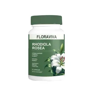 Rhodiola Rosea Capsules - Floravida for Energy, Focus, Mood - 60 Capsules