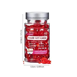 Moroccan Oil Hair Serum Capsules with Argan Avocado Oil Vitamin A/c/e Prob5, No Wash Repair Damaged Frizzy Hair, Nourishing Smooth Hair Care Essence