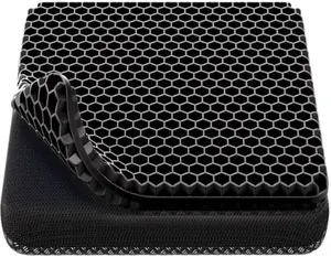 Gel Seat Cushion, Cooling seat Cushion (Super Large & Thick), Breathable Honeycomb Design Absorbs Pressure Points Seat Cushion, Gel Cushion for Office Chair, Home Car seat Cushion for Wheelchair