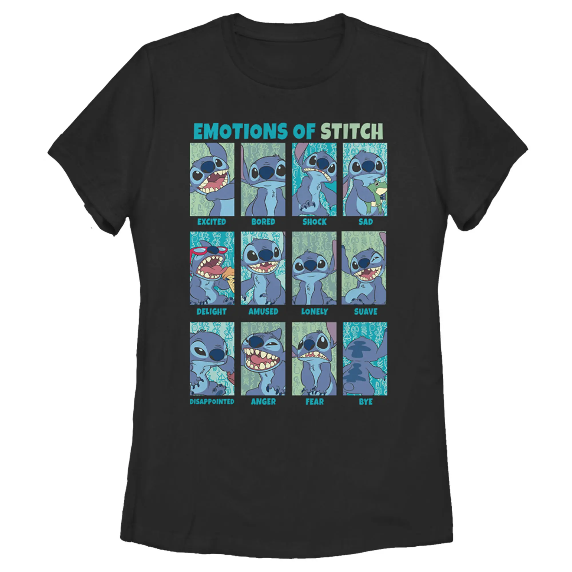 Women's Lilo & Stitch Emotions Of Experiment 626 T-Shirt
