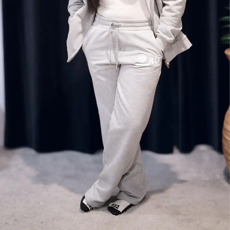 Essential Sweatpants Gray - Comfortable Casual Wear for Everyday Use 500 GSM, Deep pockets, straight leg  loose fit