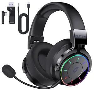 AYEDLOE Wireless Gaming Headset for PS5, Switch, PC, Bluetooth PS5 Headset with Microphone Noise Cancelling, Stereo Sound, 45H+ Battery, Black