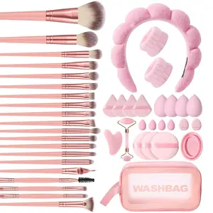 Makeup Tool Set, 5/17/21/22/23/36/44pcs/set Makeup Brush Kit & Makeup Sponge & Headband & Brush Cleaning Tool, Professional Makeup Tools for Women, Cosmetic,Christmas Gifts For GF, Makeup Brushes Cleaner