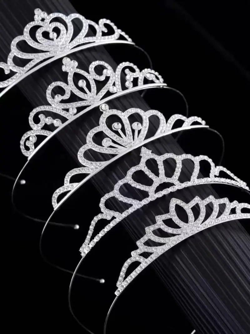 20 Pcs Silver Tiaras Crowns Headbands Set for Women Girls Prom Wedding 20 Pcs Silver Tiaras Crowns Headbands Set for Women Girls  main image 4