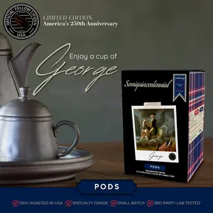 GEORGE Pods | Medium Roast | America's 250th Limited Edition | Keurig-Compatible