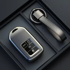 New Car Remote Key Case Cover S Fob for Honda Vezel City Civic Jazz BRV BR-V HRV Protector Keychain Car Accessories