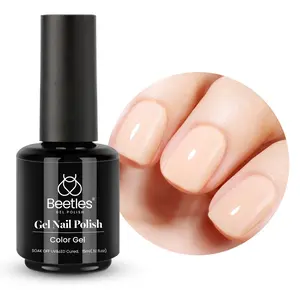 Beetles Gel Polish 15ML Jelly Cosmetic, Sheer Natural Translucent Soak-Off UV Light Nail Care Product, UV-LED Cured for Subtle Elegant DIY Nail Art, Single Bottle