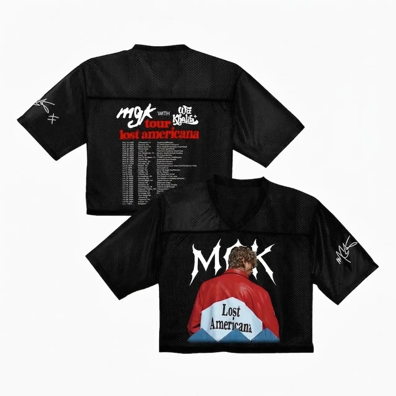 MGK Lost Americana Tour 2026 Crop top, Shirt, Mgk Jersey, Mgk croptop baseball Jersey