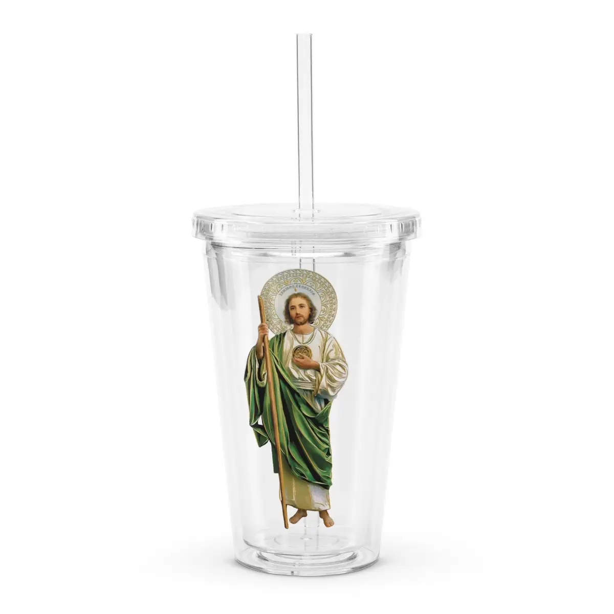 San Judas Tadeo Plastic Tumbler
