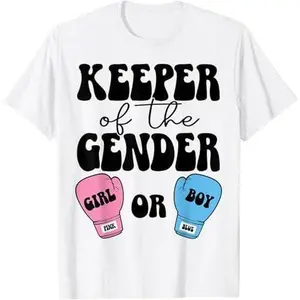 Boxing Gender Reveal Idea Party Keeper Of The Gender Boxing T-Shirt