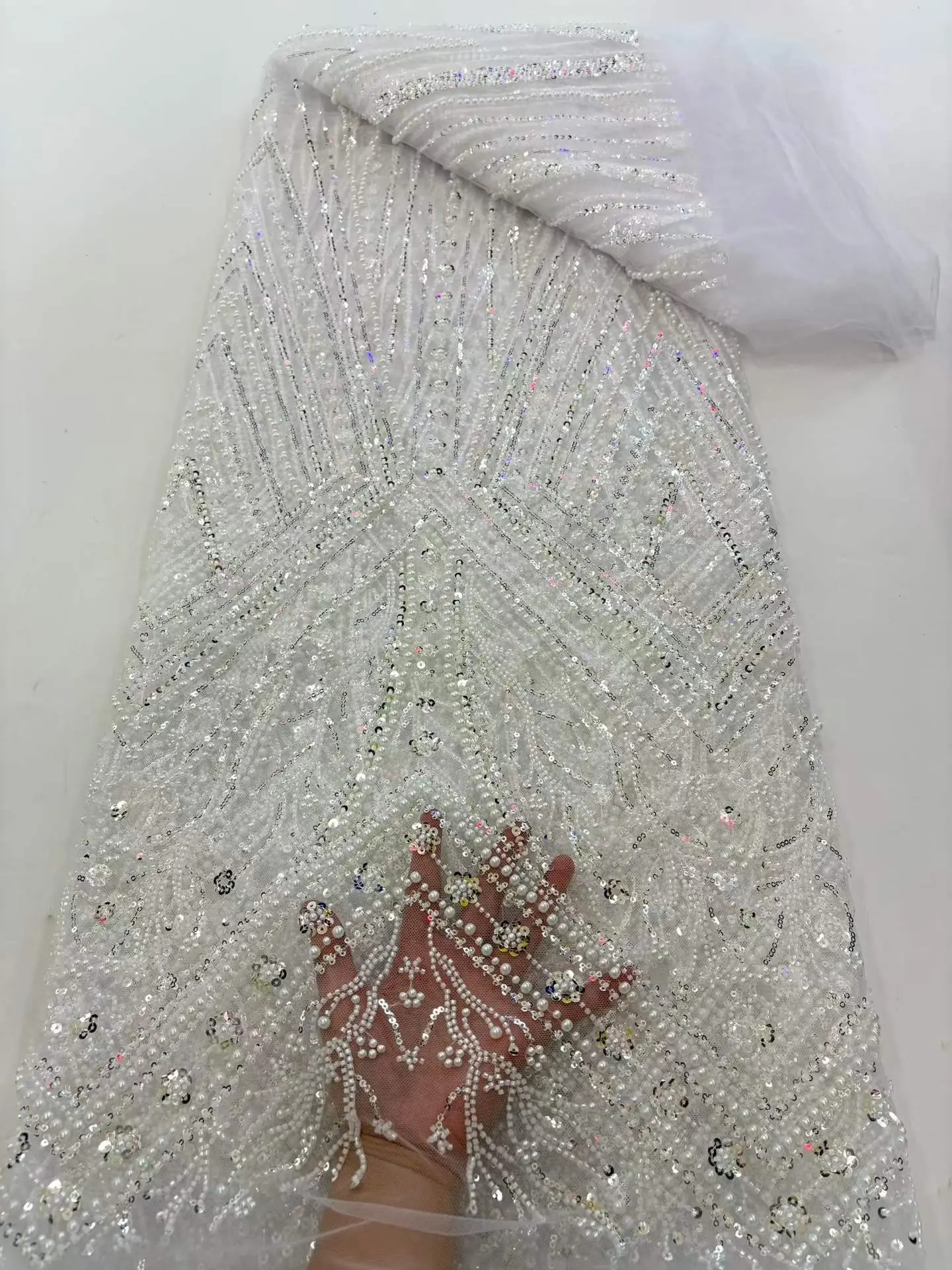 Beaded Lace Fabric Ultimate TA7914 Series