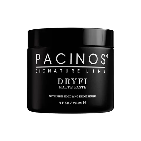 Pacinos Signature Line Professional Matte Cream - Men's Lightweight Haircare, Medium Hold, No Shine Finish, Perfumed Daily Care Styling Jar for Towel Dry Hair