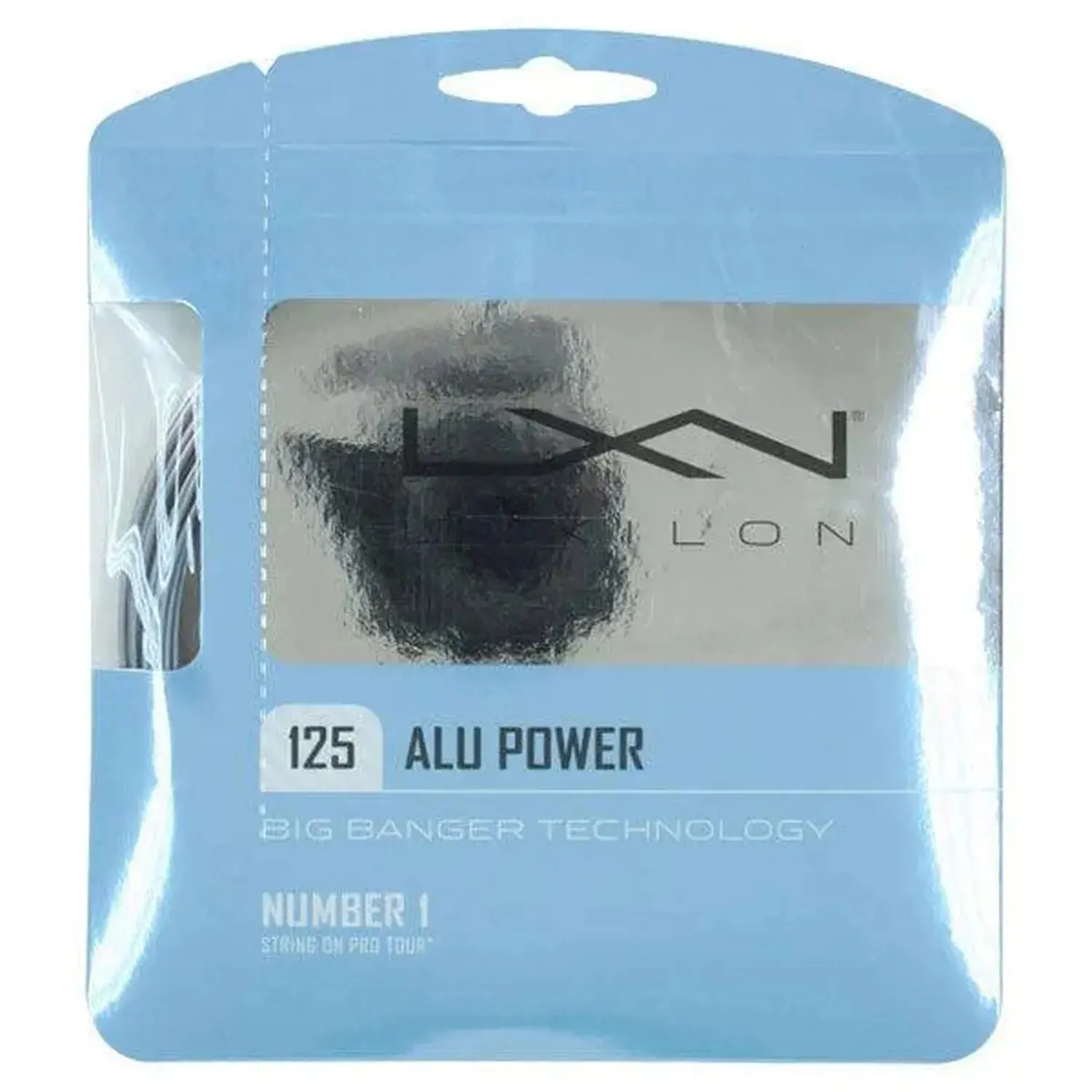 High-Durability Co-Polyester Badminton String for Baseline Players, Enhanced Power and Control - 17G 1.25mm, 40ft Set, Silver