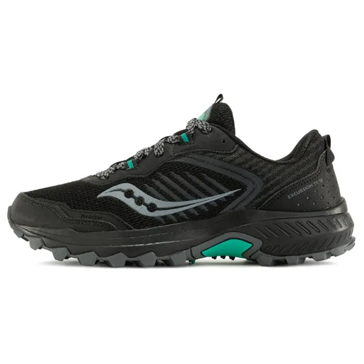 Women's Saucony Excursion TR14 Trail Running Shoes - Black Low-Top Hiking Footwear, Running Trainer, Athletic Shoes