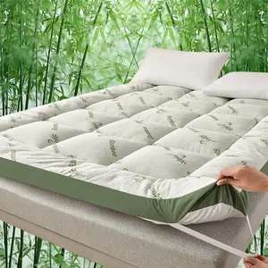 Soft Cooling Mattress Cover, Ultra-Thick Soft Mattress Protector, Quilted Mattress Topper, Fits 8-21 Inch Mattresses, Deep Pocket, Hotel Quality, Breathable Padded