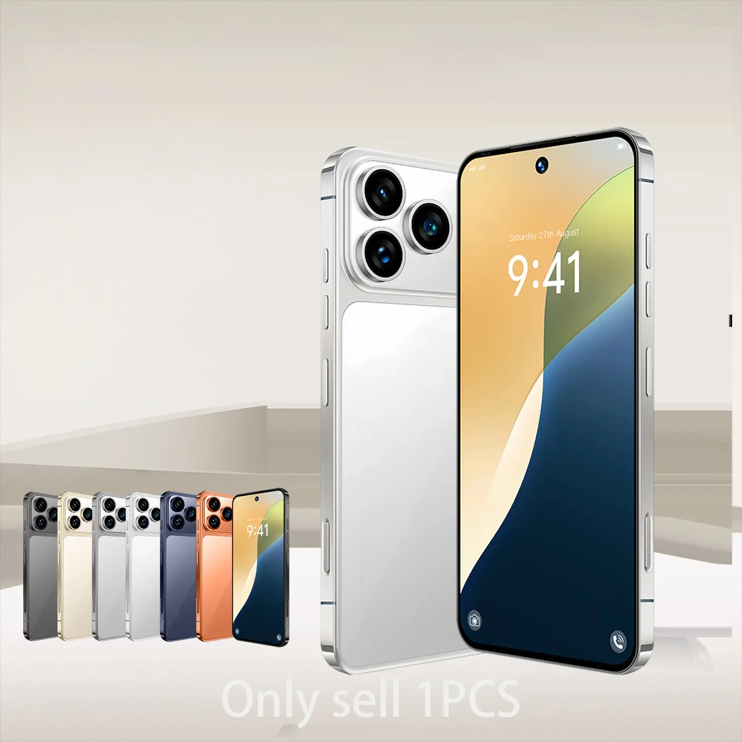 4g Full Network Dual Sim Cellphone, 6.8 Inch Large Screen, Android 12, 4+64GB, Lightweight Fashion Digital Smartphone, USB PD Charging
