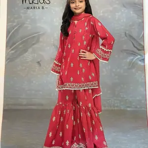 Festive season kurta Sharara 3 piece set-Loose fit