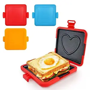 New Microwave Silicone Toast Rack, Sandwich Maker Bread Machine, Toastie Maker, Multifunctional Small Toaster Oven, Easy Clean, Perfect for Breakfast & Snacks